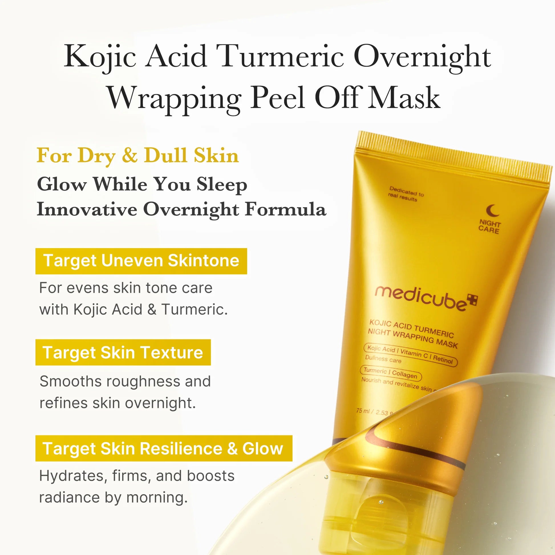 Medicube Kojic Acid & Turmeric Night Wrapping Mask